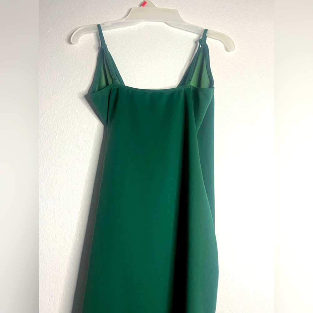 Deep V neck Mini Emerald Green beautiful dress.